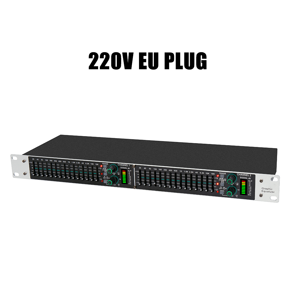 Audio Music Mixer - Eq215 듀얼 15밴드 그래픽 이퀄라이저 액티브