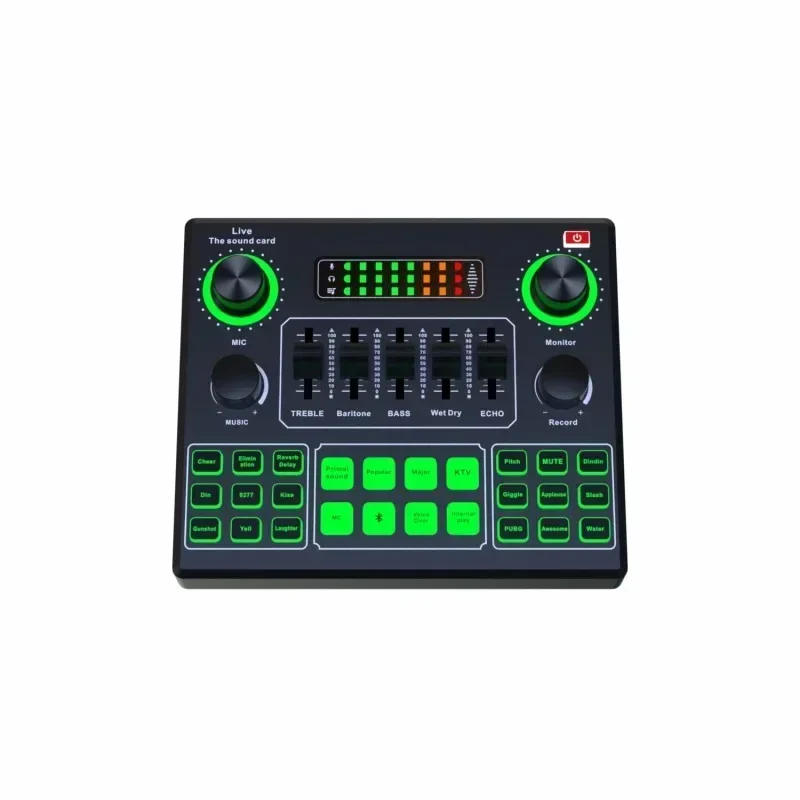 Audio Music Mixer - V9SJ 외부 오디오 믹서 라이브 사운드