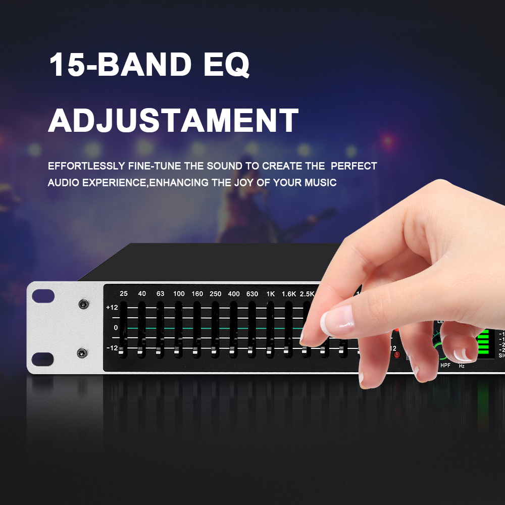 Eq215 듀얼 15밴드 그래픽 이퀄라이저 액티브 밸런 - Audio Music Mixer 리뷰 및 가격