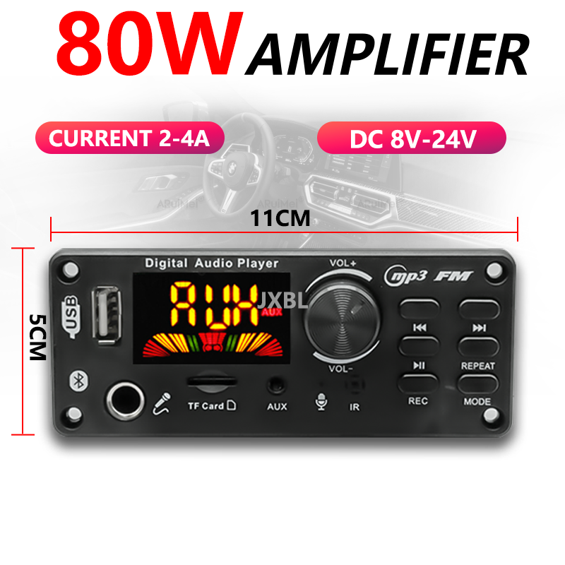 80W 블루투스 5.0 MP3 디코더 보드 2x40W  - Audio Music Mp3 리뷰 및 가격