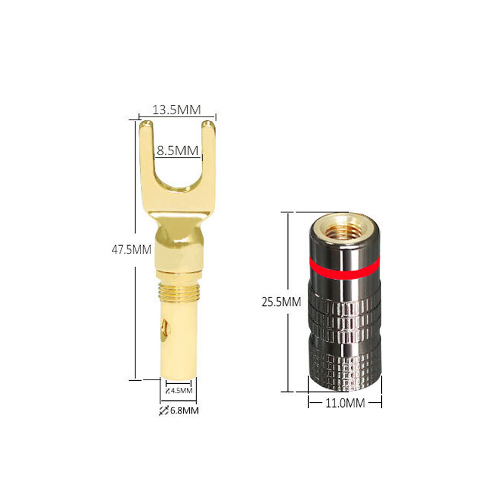 금도금 스피커 바나나 플러그, 고품질 HiFi 4mm  - Audio Music Hifi 리뷰 및 가격
